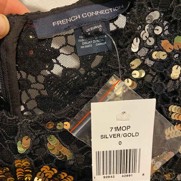 🆕French Connection sequin dress size 0 - Picture 4 of 8
